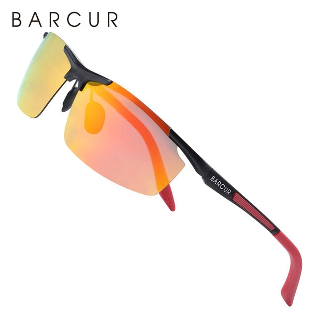 Men's Polarized Sport Sunglasses - Aluminum-Magnesium Frame, UV400 Protection, Lightweight For Driving & Outdoor