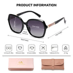 CATMONROE Luxury Polarized Women Sunglasses Butterfly Frame Pink Gift Box 2119