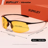 SUPKLEY Semi-Rimless Polarized Sports Sunglasses, UV400 Protection  3030