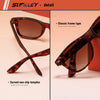 SUPKLEY Chic Oval Women's Fashion Sunglasses - Vintage Leopard Print UV400 1140