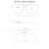 Men Polarized Sunglasses Cool Gradient Frame Sports Sunglasses BY3006