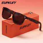 SUPKLEY Chic Oval Women's Fashion Sunglasses - Vintage Leopard Print UV400 1140