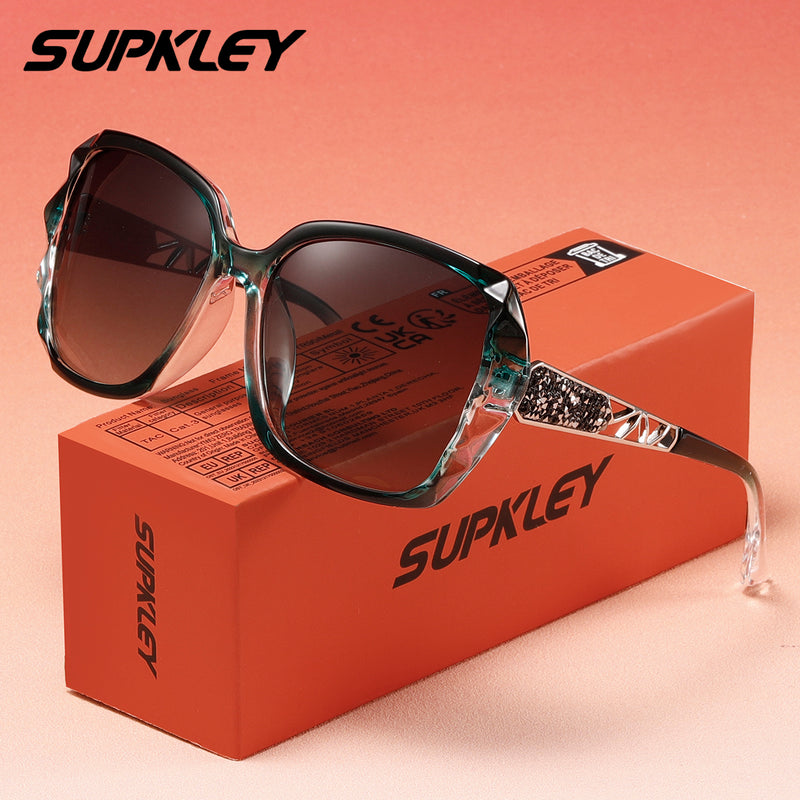 SUPKLEY Elegant Luxury Women'S, Butterfly Frame UV400 Protection 2518