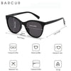 BARCUR Transparent Women Sunglasses Beautiful PC Cat Eye Polarized Sunglasses 2116