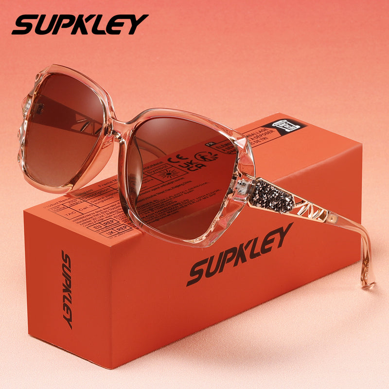 SUPKLEY Elegant Luxury Women'S, Butterfly Frame UV400 Protection 2518