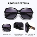 CATMONROE Luxury Polarized Women Sunglasses Butterfly Frame Pink Gift Box 2119