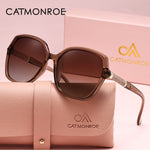 CATMONROE Luxury Polarized Women Sunglasses Butterfly Frame Pink Gift Box 2119