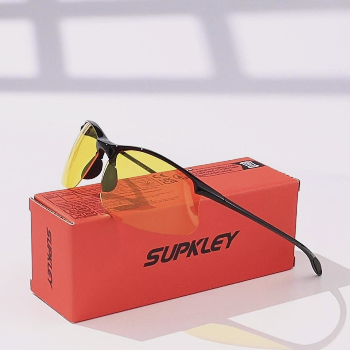 SUPKLEY Semi-Rimless Polarized Sports Sunglasses, UV400 Protection 303 ...