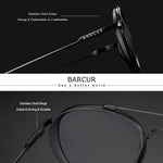 BARCUR Design Round Sunglasses Classic