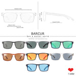 BARCUR Original Natural Walnut Wood Sunglasses Polarized 4018Pro