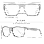 BARCUR Goggles for Sports Sunglasses for Men Polarized FishingTravel TR90 Light Weight 2139