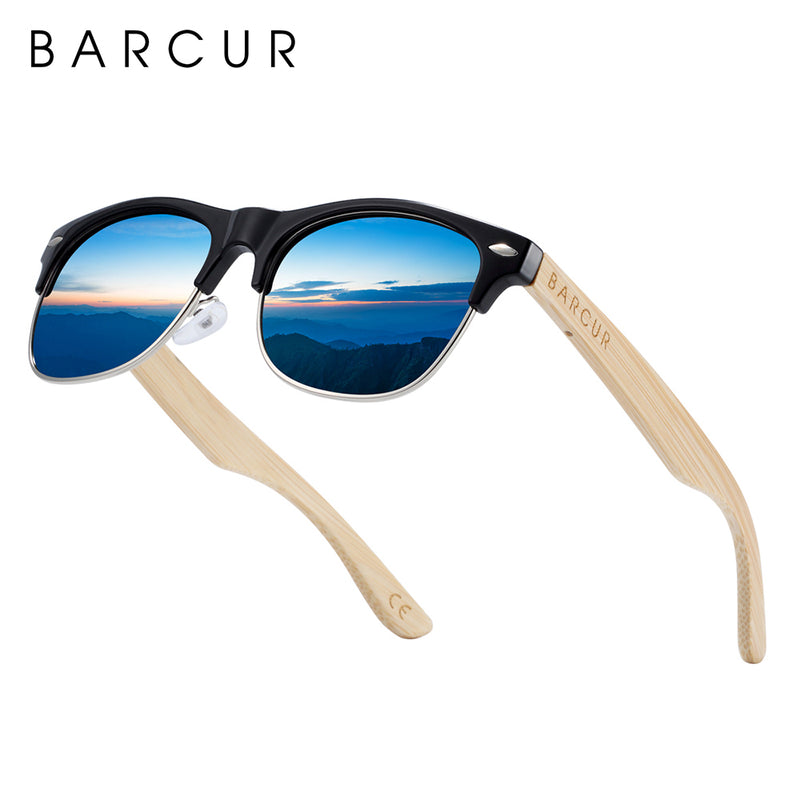 Eco-friendly Bamboo Polarized Sunglasses UVA&B Protection 4000