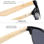 BARCUR Polarized Bamboo Sunglasses 4000Pro