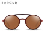BARCUR Retro Al-Mg Sunglasses Polarized 8565