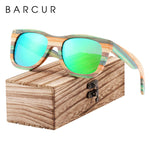 BARCUR Colorful Wood Sunglasses Mirror 5217