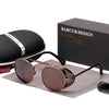 Steampunk Round Sunglasses Polarized 8375