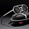 BARCUR Vintage Al-Mg Sunglasses Round Steampunk 8565