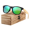 BARCUR Spring Hinge Handmade Bamboo Sunglasses 4176