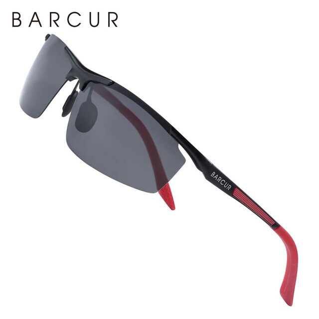 BARCUR Al-Mg Sports Sunglasses Polarized Driving Riding Sports glasses 6530