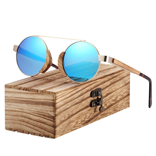 BARCUR Rouond Sunglasses Wood Polarized 5103 – BARCUR OFFICIAL