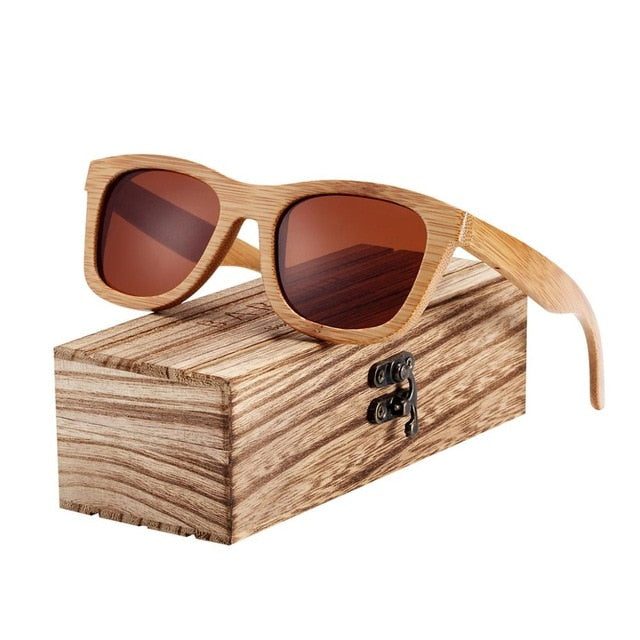 Handmade Polarized Bamboo Sunglasses 5210