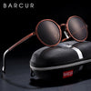 BARCUR Vintage Round Sunglasses Al-Mg Light Weight Eyewear 8566