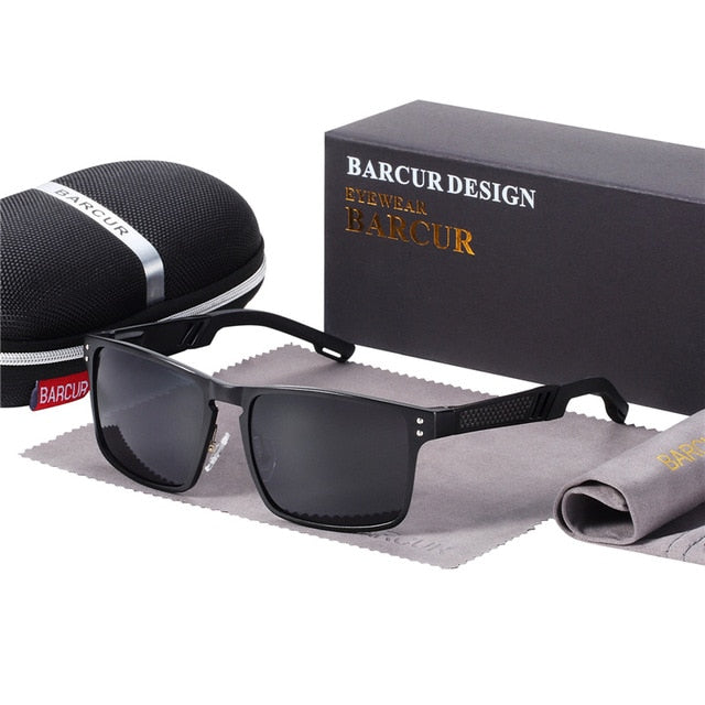 BARCUR Al-Mg Square Sunglasses Men Polarized 8580 – BARCUR OFFICIAL