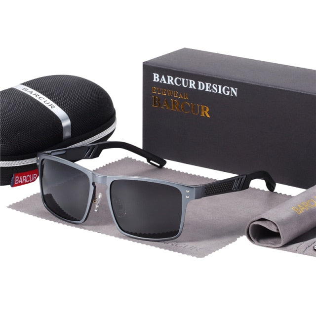 Barcur Men's Retro Round Sunglasses - Polarized Vintage Style With UV Protection