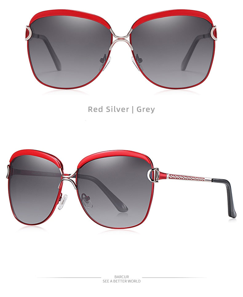Luxury Polarized Reading Sunglasses Women Gradient Lens 8712R