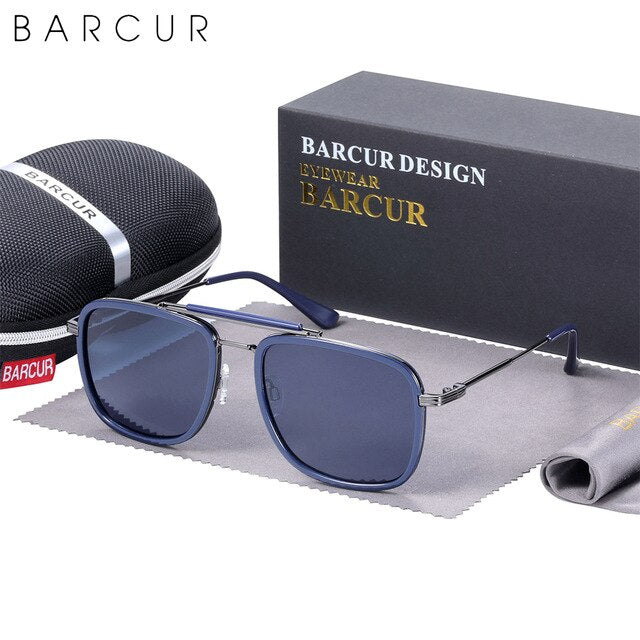 BARCUR Square Luxury Sunglasses Gradient 8026