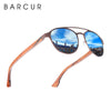 BARCUR Ebony Wood Black Sunglasses 4119