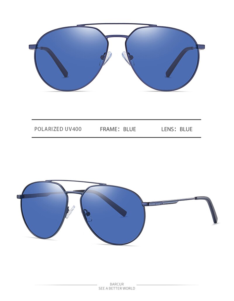 BARCUR Stylish Men Sunglasses Polarized Shades 8374