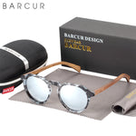BARCUR Retro Polarized Women Sunglasses Round Men Glasses 4123
