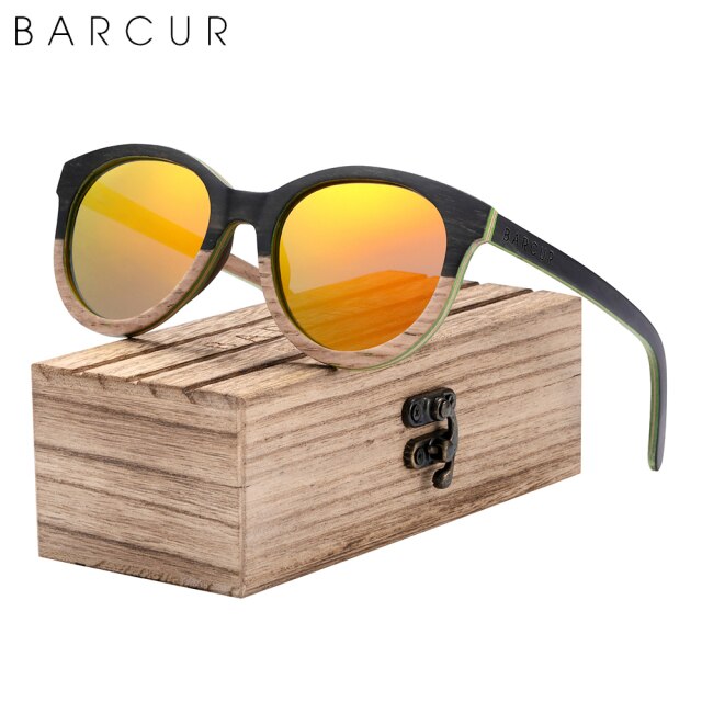Natural Wood Sunglasses Unique 5037