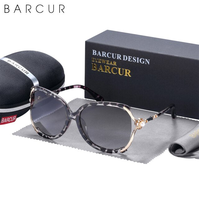 BARCUR Women Sunglasses Polarized Gradient Lens 2585