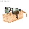 BARCUR Wood Sunglasses Zebra 4020Pro