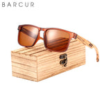 BARCUR Wood Sunglasses Zebra 4020Pro