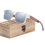 BARCUR Original Natural Walnut Wood Sunglasses Polarized 4018Pro