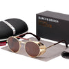BARCUR Vintage Steampunk Sunglasses Round 8375