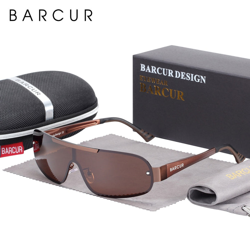 BARCUR Al-Mg Men's Sunglasses Pilot Narrow Sun Glass 8225