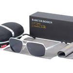 BARCUR Al-Mg Polarized Sunglasses Square 6549