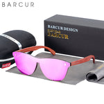 BARCUR Contact Lens Wood Sunglasses Polarized 4010