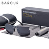 BARCUR Designer Sunglasses for Men Luxury Driving Square Polarized 8740