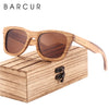 BARCUR Zebra Wood Sunglasses Handmade